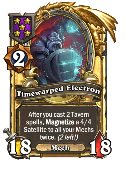 Timewarped Electron Hearthstone kártya