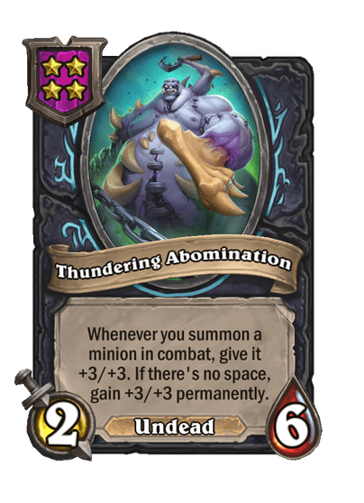 Thundering Abomination Hearthstone kártya