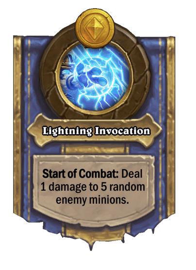Lightning Invocation Hearthstone kártya