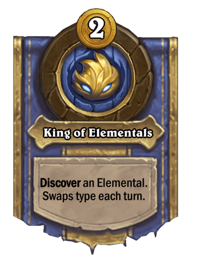 King of Elementals Hearthstone kártya