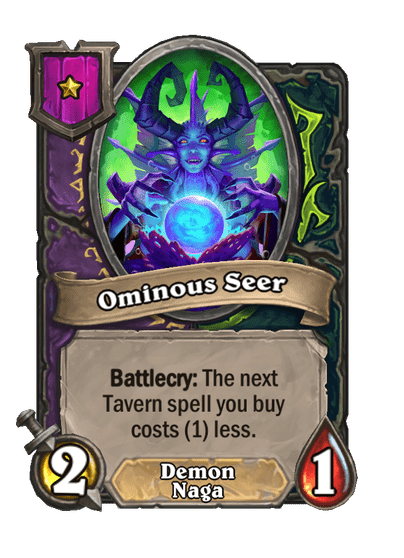 Ominous Seer Hearthstone kártya