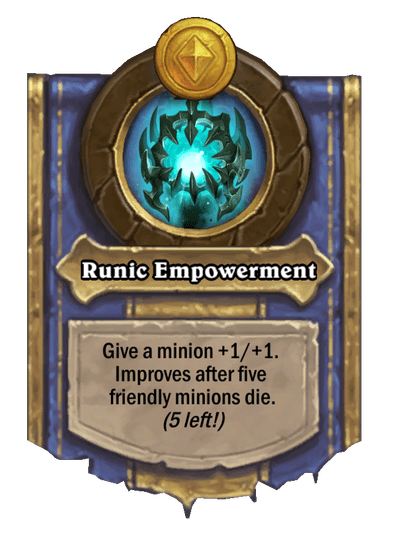 Runic Empowerment Hearthstone kártya