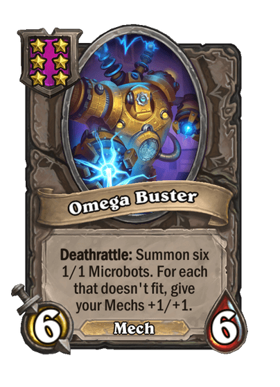 Omega Buster Hearthstone kártya