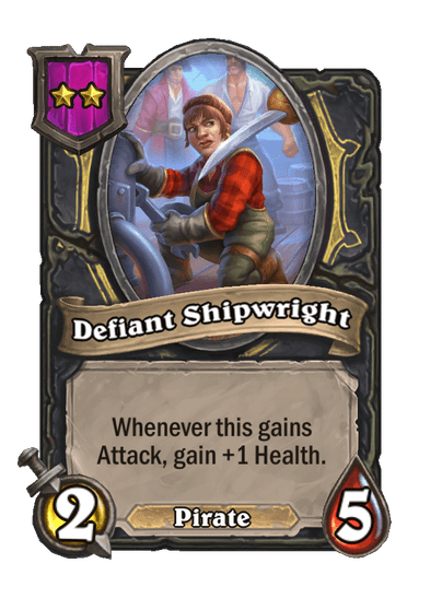 Defiant Shipwright Hearthstone kártya