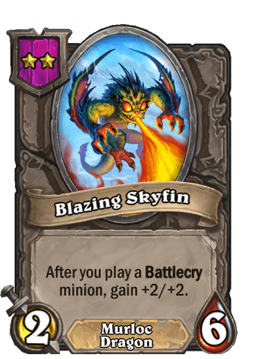 Blazing Skyfin Hearthstone kártya