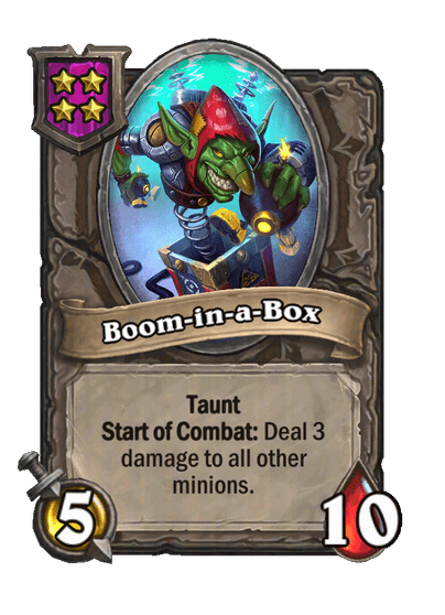 Boom-in-a-Box Hearthstone kártya