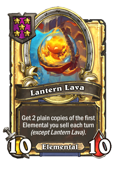 Lantern Lava Hearthstone kártya