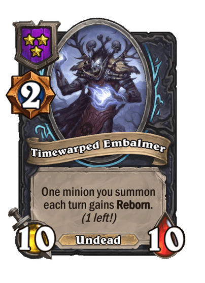 Timewarped Embalmer Hearthstone kártya