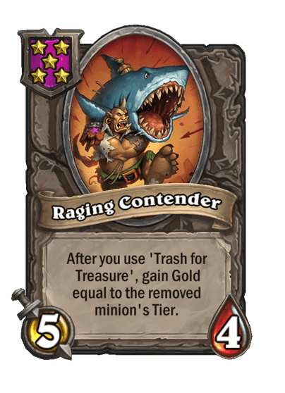 Raging Contender Hearthstone kártya