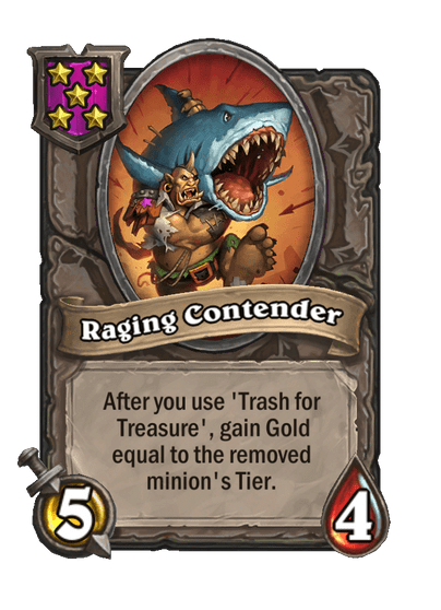Raging Contender Hearthstone kártya