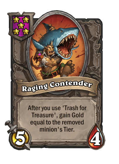 Raging Contender Hearthstone kártya