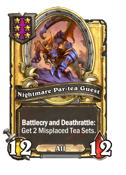 Nightmare Par-tea Guest Hearthstone kártya