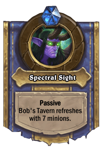 Spectral Sight Hearthstone kártya