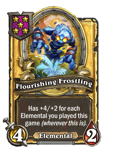 Flourishing Frostling Hearthstone kártya