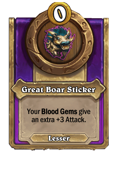 Great Boar Sticker
