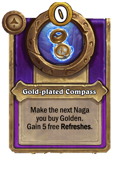 Gold-plated Compass Hearthstone kártya