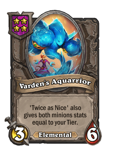 Varden's Aquarrior Hearthstone kártya