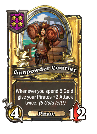 Gunpowder Courier Hearthstone kártya