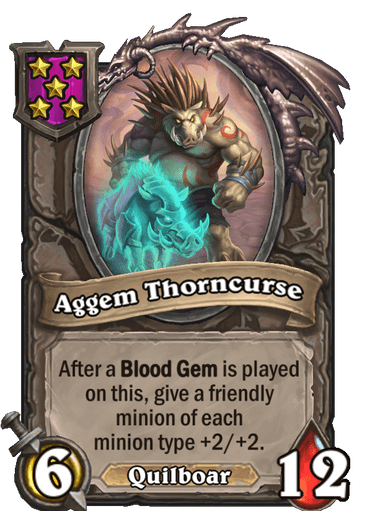 Aggem Thorncurse Hearthstone kártya