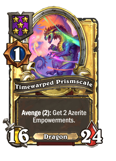 Timewarped Prismscale Hearthstone kártya