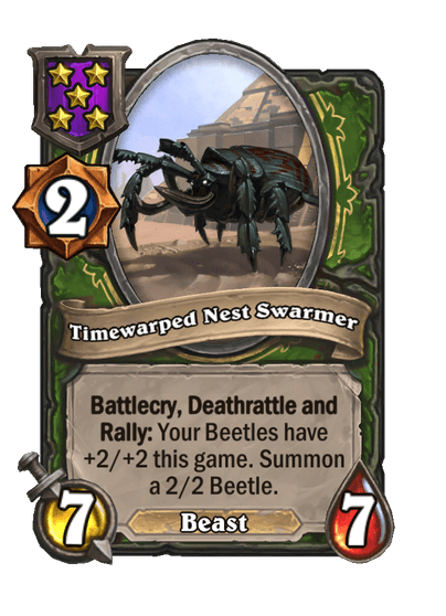 Timewarped Nest Swarmer Hearthstone kártya