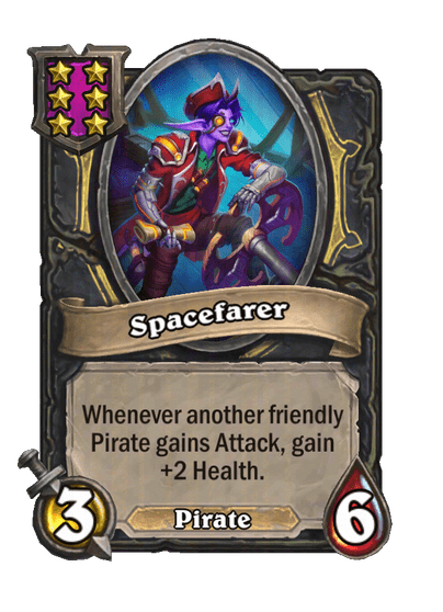 Spacefarer Hearthstone kártya