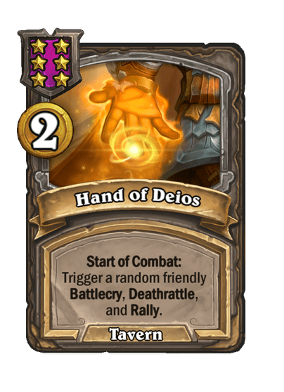 Hand of Deios Hearthstone kártya