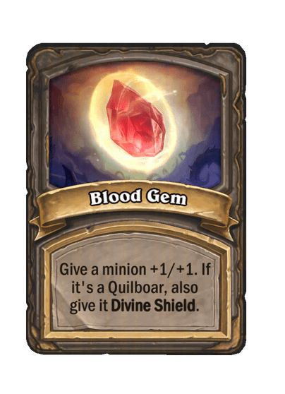 Blood Gem Hearthstone kártya