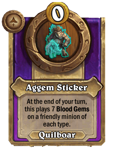 Aggem Sticker Hearthstone kártya