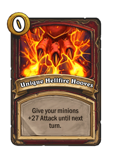 Unique Hellfire Hooves Hearthstone kártya