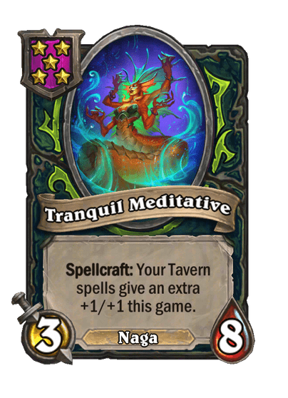 Tranquil Meditative Hearthstone kártya