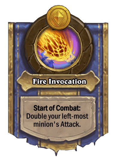 Fire Invocation Hearthstone kártya