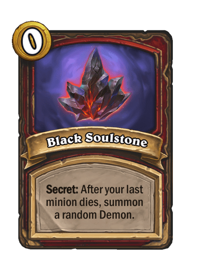 Black Soulstone Hearthstone kártya