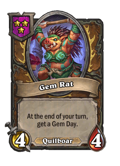 Gem Rat Hearthstone kártya