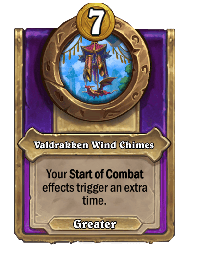 Valdrakken Wind Chimes Hearthstone kártya