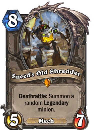 Sneed's Old Shredder Hearthstone kártya