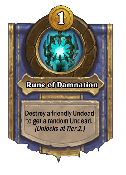 Rune of Damnation Hearthstone kártya