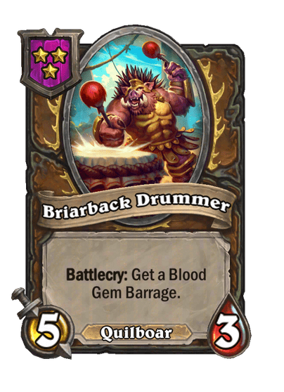 Briarback Drummer Hearthstone kártya