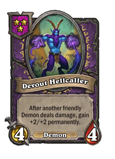Devout Hellcaller Hearthstone kártya