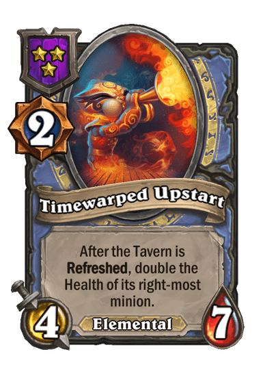 Timewarped Upstart Hearthstone kártya