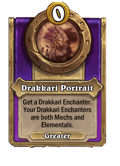 Drakkari Portrait Hearthstone kártya