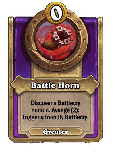 Battle Horn Hearthstone kártya