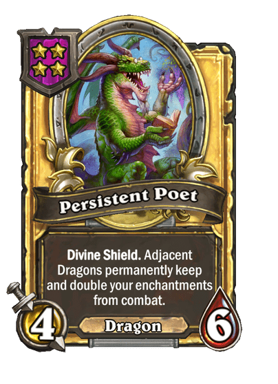 Persistent Poet Hearthstone kártya