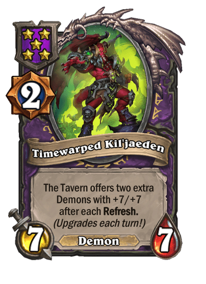 Timewarped Kil'jaeden Hearthstone kártya