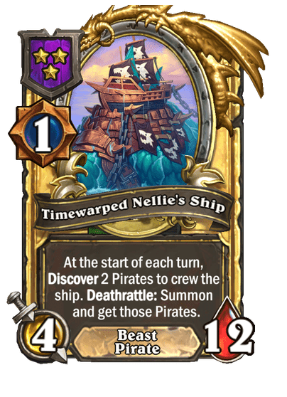 Timewarped Nellie's Ship Hearthstone kártya