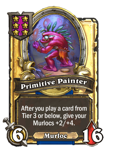 Primitive Painter Hearthstone kártya