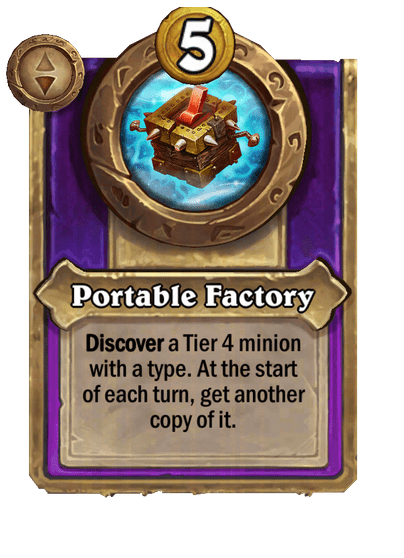 Portable Factory Hearthstone kártya