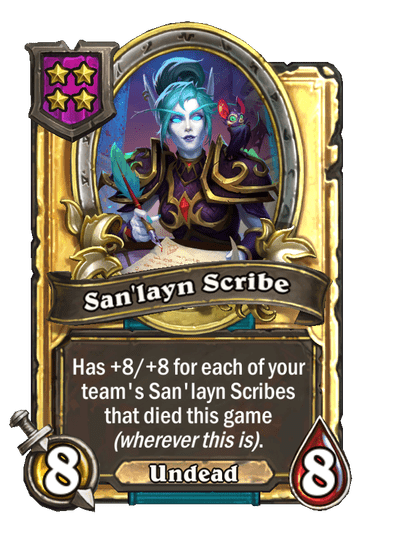 San'layn Scribe Hearthstone kártya