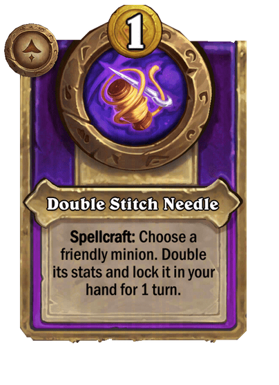 Double Stitch Needle Hearthstone kártya
