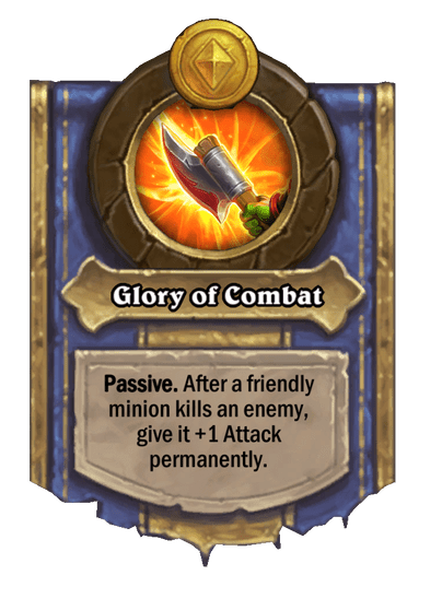Glory of Combat Hearthstone kártya